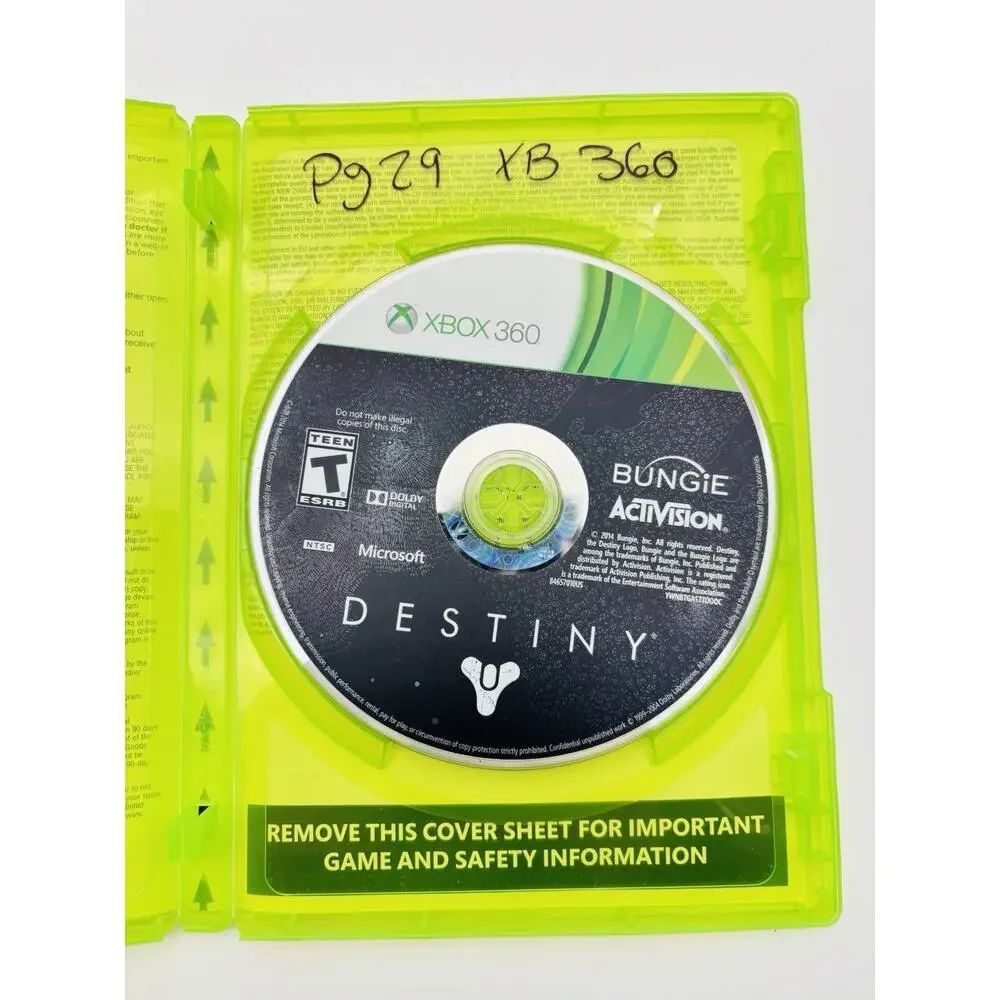 Xbox 360 - Destiny - Tested & Working Good Condition No Manual
